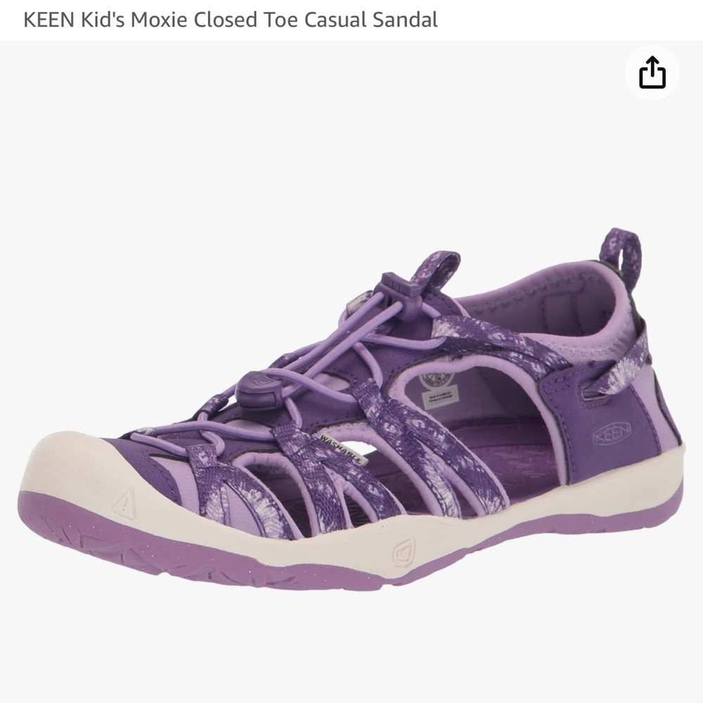 KEEN Kid's Moxie Closed Toe Casual Sandal size 4 girls